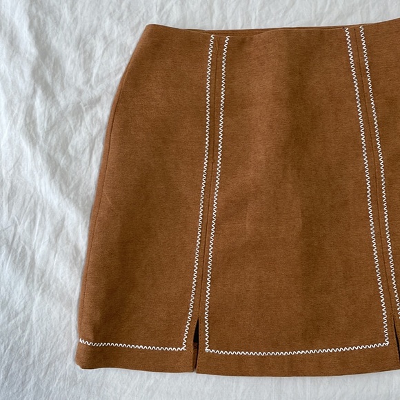 Mini Suede Skirt - Picture 2 of 6